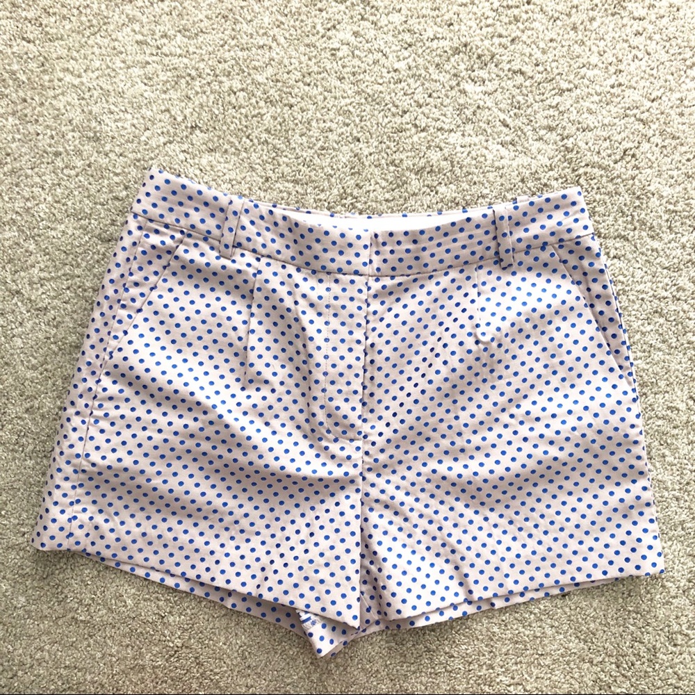 NWT J Crew Blue Dot Shorts